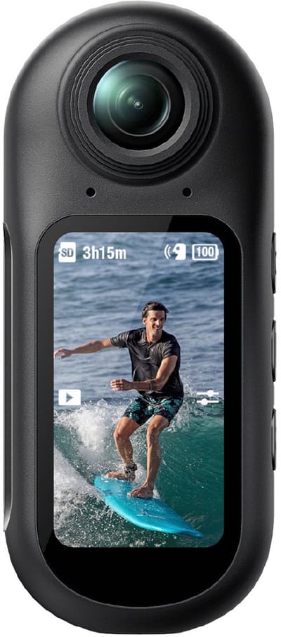 Logicom - Pov Mini - Action Camera - 4K Mini Bodycam met Scherm - Compacte POV Camera met WiFi & Accessoires