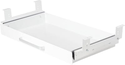 Onder bureaulade Organizer - Uitschuifbare Lade Tafel - Bureau Organisatie - Verstelbare Beugels - 53.3 cm - Wit