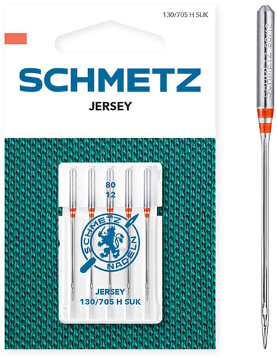 Schmetz Jersey machinenaalden, dikte Nr.80 (krt)*, voor tricot,  5 stuks