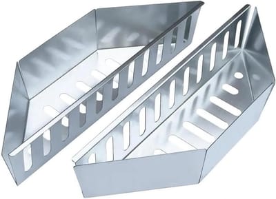 Houtskoolmand Ash Removal - Houtskool Houder - Praktische Opslag - Roestvrij Staal - 375 cm Lengte - Zilver