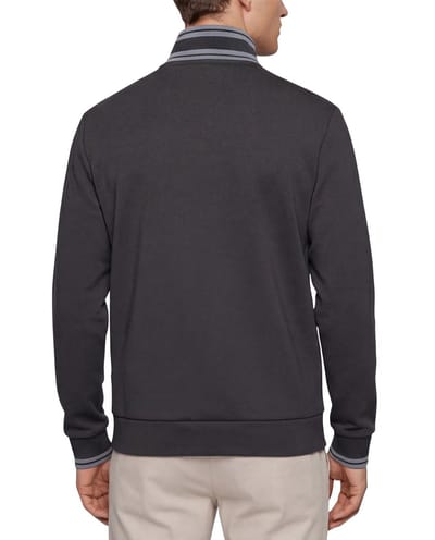 BOSS Green F Zone Track Top Dark Grey