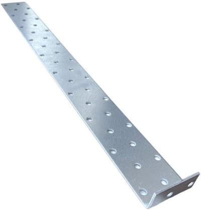 Hoekconnector Metaal - Verbindingshoek Balk - Houtconstructie Versterken - Gegalvaniseerd Staal - 40 x 4 x 4 cm - Zilver