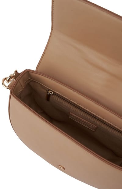 SEIDENFELT MANUFAKTUR Schoudertas Loviisa Crossbody Bag Coffee & Cream Lichtbruin