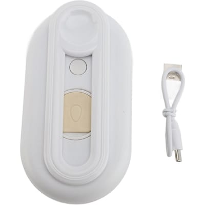 Spray Kattenborstel Masserend Comfortabel Tijdbesparend Plastic Huisdierverzorgingsborstel voor Verharen Kaki wit