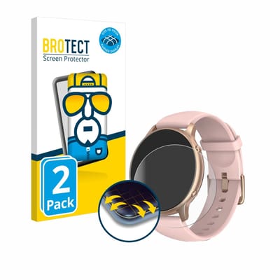 BROTECT - Screenprotector voor TUYOMA LW36 1.3" - Folie Beschermfolie transparant volledig dekking - 2 Stuks
