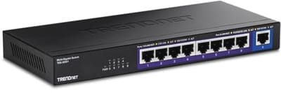 9-poorts Multi-Gigabit Switch met 2.5G en 10G RJ-45-poorten - Verhoog uw Netwerksnelheid met 60 Gbps Schakelcapaciteit