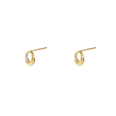 Go Dutch Label Oorknoppen Open Drop Stud Goud