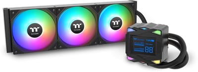Thermaltake LA360-S ARGB Sync - AIO-Vloeistofkoeler - LCD-Scherm - 3x120mm PWM 600-2500 RPM - Zwart