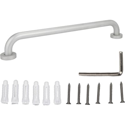 Poignée de douche antidérapante, barre d'appui multifonction en métal pour salle de bain, pour piscine et maison white