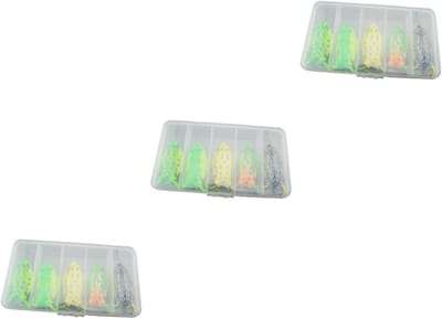 Vis Lokaas Set - Aas Vissen - Vissen Vangen - 15 Delige Set - 6x7.5x2.5 cm - Meerdere Kleuren