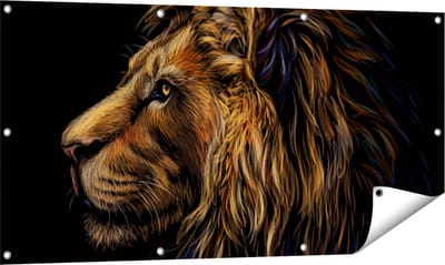 Gards Tuinposter - 120x60 cm - Tuindoek - Tuindecoratie - Wanddecoratie buiten - Tuinschilderij