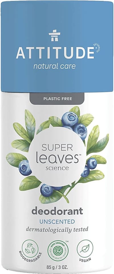 Attitude - Super Leaves Natural Deodorant Unscented - 85g