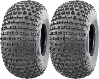 22x11.00-8 ATV-band met noppen voor quads en aanhangwagens, E-keur, goedgekeurd voor de openbare weg, 4-laags, P322 (set van 2)