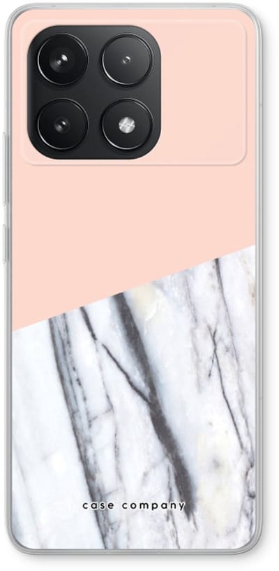 Case Company® - Hoesje geschikt voor Xiaomi Poco F6 Pro hoesje - A touch of peach - Soft Cover Telefoonhoesje - Bescherming aan alle Kanten en Schermrand