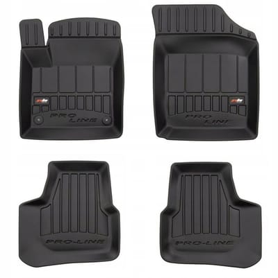 FROGUM PROLINE Automatten - Geschikt voor SEAT MII (2011-2019) - 4-delig - TPE Rubber - Zwart