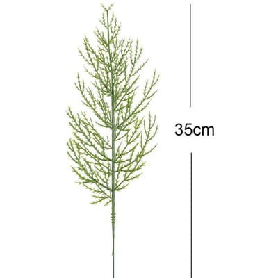 Kunstmatige Pijnboom Cipres Takken Krans DIY Krans Faux Ceder Spray Ceder Twijg Stelen Kerstboom Bruiloftsdecoraties 10pcs beige