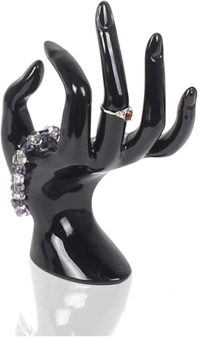 Sieraden Display - Hand Model - Sieraden Presenteren - Simuleert Handvorm - 8x17 cm - Zwart