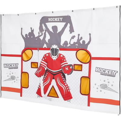 Hockey Schietzeil, Shooter Tutor IJshockey Doel Oefendoelwit, Scheurvast Premium Net met 7 Gaten, Eenvoudig Op te Zetten Hockey Net Vervanging, Training