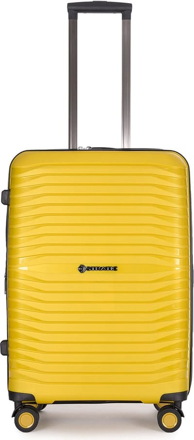 Stratic Bright - koffer medium - 66x47x26cm - 3,7kg - 65/75 L - spinner wielen - geel