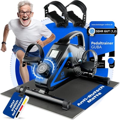 2-in-1 Pedaaltrainer met Antislipmat en Weerstandsbanden voor Thuisgebruik – Beentrainer en Armtrainer