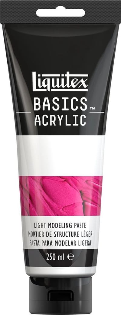 Liquitex 8870308 Basics Light Modeling Paste Tube – Lichte acryl structuurpasta, mat, scheurvrij & mengbaar - lichte modelleerpasta