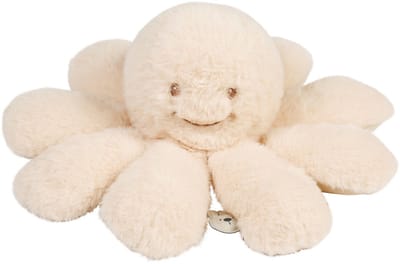 Nattou Lapidou Doudou Knuffel Octopus Rammelaar - 25 cm - Zand
