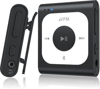 Draagbare Muziekspeler - MP3 Speler - Sport en Reizen - Ingebouwde FM Radio - 64 GB Opslag - Zwart