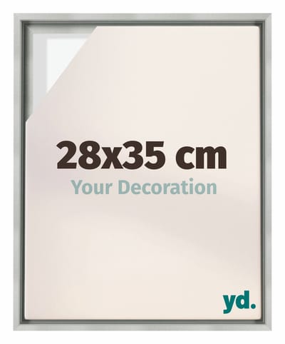 Your Decoration - Baklijst 28x35 cm - Zilver Mat - Baklijst voor Canvas - MDF - Lyon
