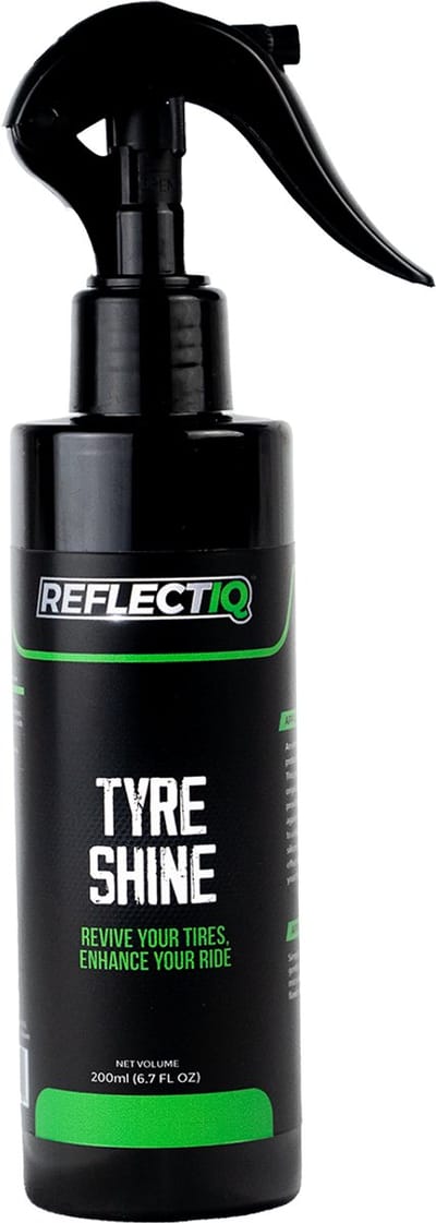 ReflectIQ Tyre Shine – 200 ml – Banden Zwart Maker – Tot 3 Maanden Bescherming en Glans – Rubber Dressing voor Auto Banden