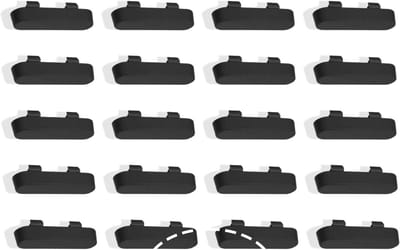 Set van 20 PVC Ventilatiecovers voor Raam en Deur - Rectangulaire Anti-Infiltratie Caps voor Binnen en Buiten Gebruik