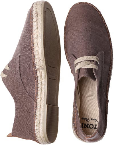 DIXON | Heren espadrilles met veters - BRUIN, 39
