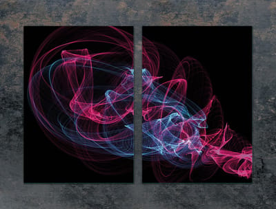 TMK ArtDeko - Serie - Glazen Beschermplaat - 2x 35x52 cm - Voor Inductie en Gas