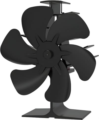 DYNA® Kachelventilator - Kachel Elektrisch - Kachelventilator Voor - Zwart - 8cm x 16cm x 20cm