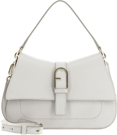 FURLA Leren Schoudertas Flow Top Handle Marshmallow Crème