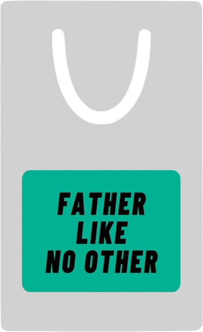 Hacebo® - father like no other metalen boekenlegger - Vader - geweldige vader - niemand anders - verjaardag - cadeau - kado - bedankje - geschenk Bladwijzer boekenleggers - 7.6 cm x 5cm