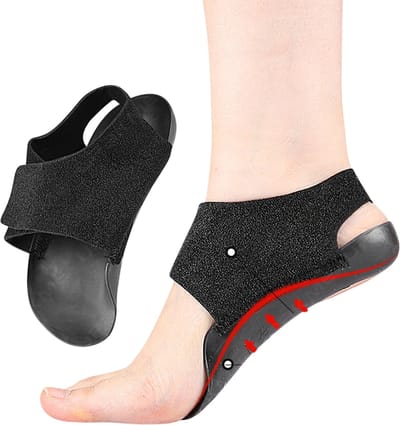 2 Stuks Gel Voetboog Ondersteuning Sokken – Elastische Gel Pads Arch Support Sleeves voor Platvoeten, Hielspoor & Plantar Fasciitis Pijnverlichting - Maat 34-39