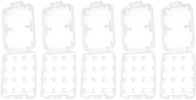 Dailygoods- Geheugenkaart Case 8-Sleuven - Opbergdoos Waterdicht - Harde Protector - Geschikt voor 2x SD/6x TF - PP Materiaal - 57.7x43x8.4mm