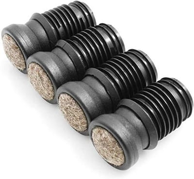 Allecto - Design Stoelglijders - Vilt meubelglijders - Scharnierfunctie voor optimale bescherming - Set van 4 - Voor binnenbuis Ø 13,5-14 mm - Idea..