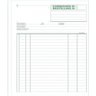 Exacompta bestellingen | ft 21 x 18 cm | tweetalig | tripli (50 x 3 vel)