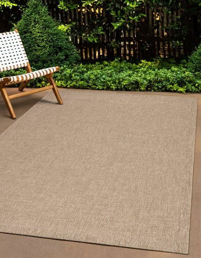 Mia’s Teppiche Soil - Robuust In- en Outdoor vloerkleed, natuurlijk jute-look, weerbestendig, geschikt voor terras en tuin, 60 x 90 cm