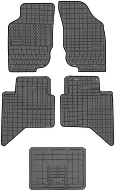 Frogum El Toro Serie - Rubberen Automatten - Voor Toyota Hilux VII - 2005- - Met Universele Tunnelbescherming