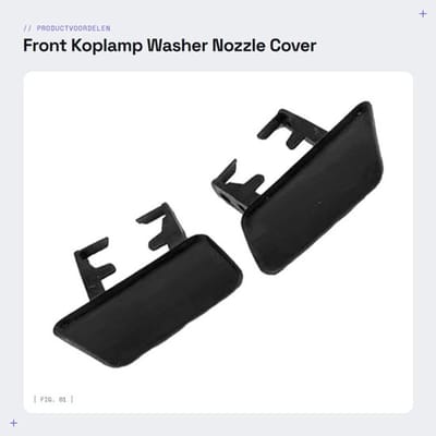 Koplampwas Nozzle Cover - Set van 2 - Links/Rechts - Compatibel met B/M* W X3 E83 - 2004-2010 - Hoogwaardige kwaliteit - Koplampdeksel
