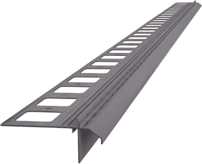 Dakrandprofiel Aluminium - Randafwerking Balkon - Terras Waterdicht Maken - Corrosiebestendig Materiaal - 2 Meter Lengte - Grijs RAL 7037