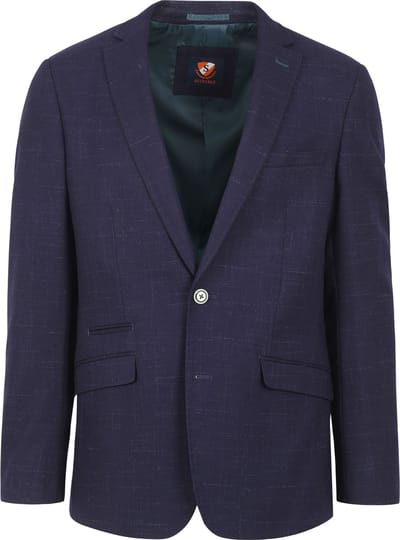 Suitable Bangor Colbert Donkerblauw (navy) Shadow - Maat 50 - Heren blazer