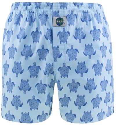 DEAL heren wijde boxershort turtle blauw 192289