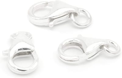 Set van 5 Sterling Zilveren Karabijnsluitingen 925 voor Sieraden Maken