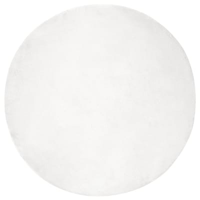 vidaXL - Antislip - vloerkleed - van - imitatie - konijnenbont - OLITE - Wit