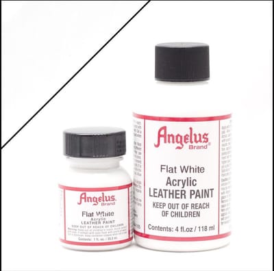 Angelus leerverf Mat Wit 118ml/4oz