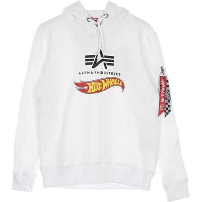Hot Wheels Flag Hoody herensweatshirt wit