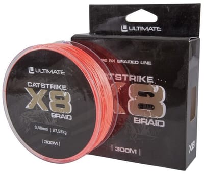 Ultimate Catstrike X8 Braid Meerval Lijn 0.40mm/27.5kg (300m) - Gevlochten Lijn